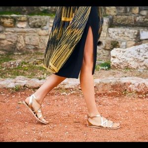 Ancient Greek Delia Gold Sandals